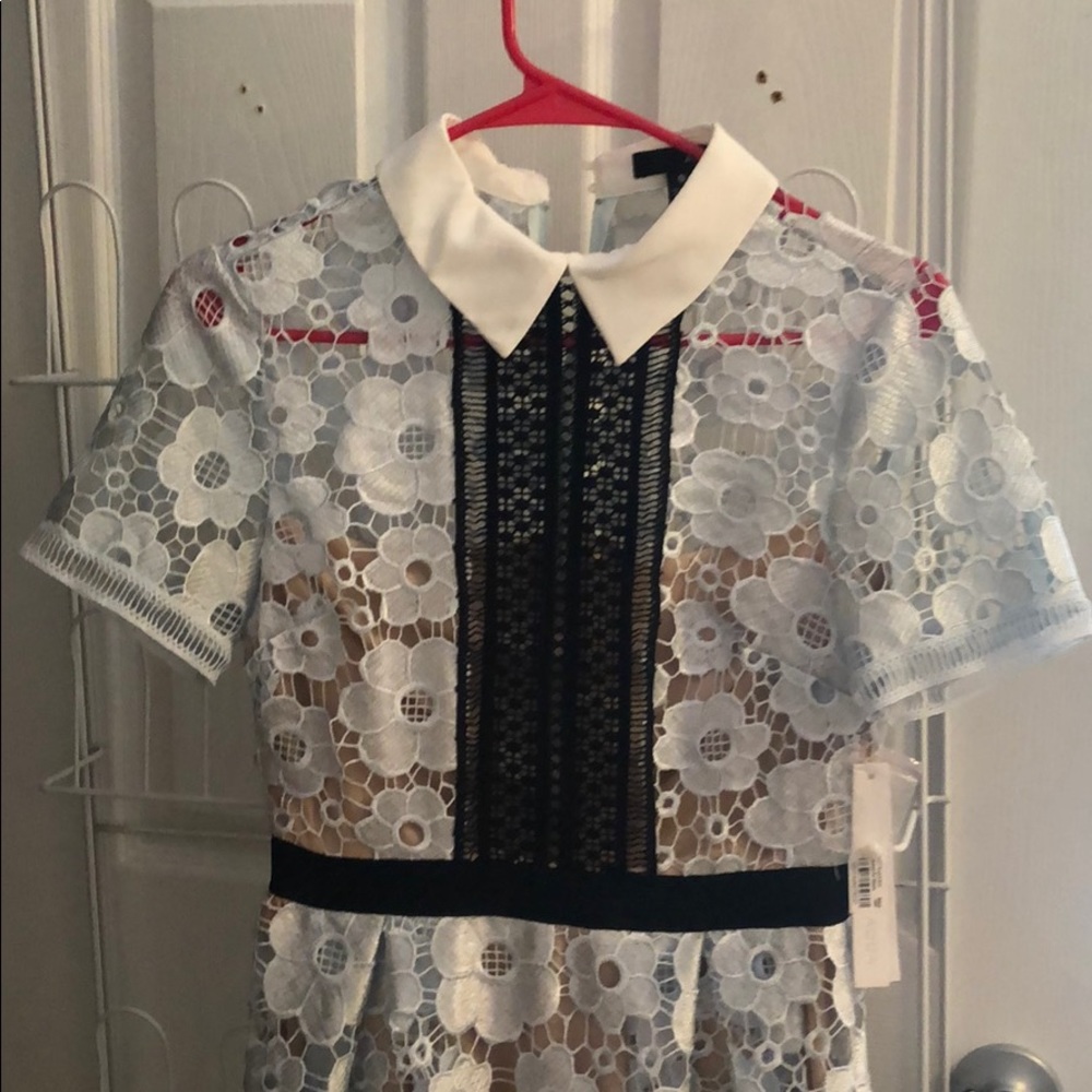 Blue lace dress - Picture 2 of 3